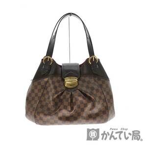 Louis Vuitton Sistine Handbag Shoulder Bag Damier Leather Brown